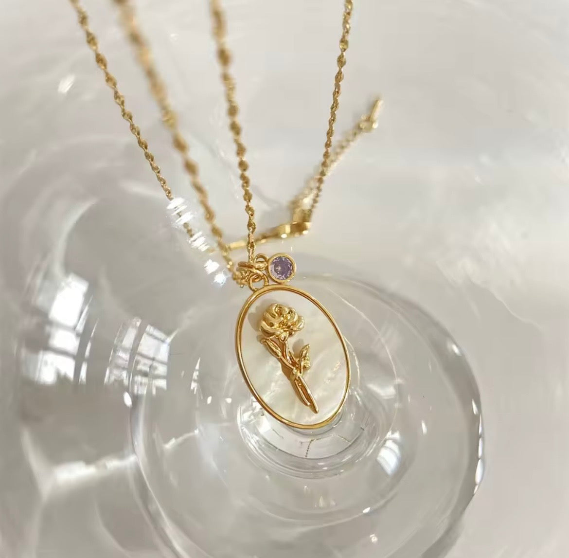 Birth Flower Necklace