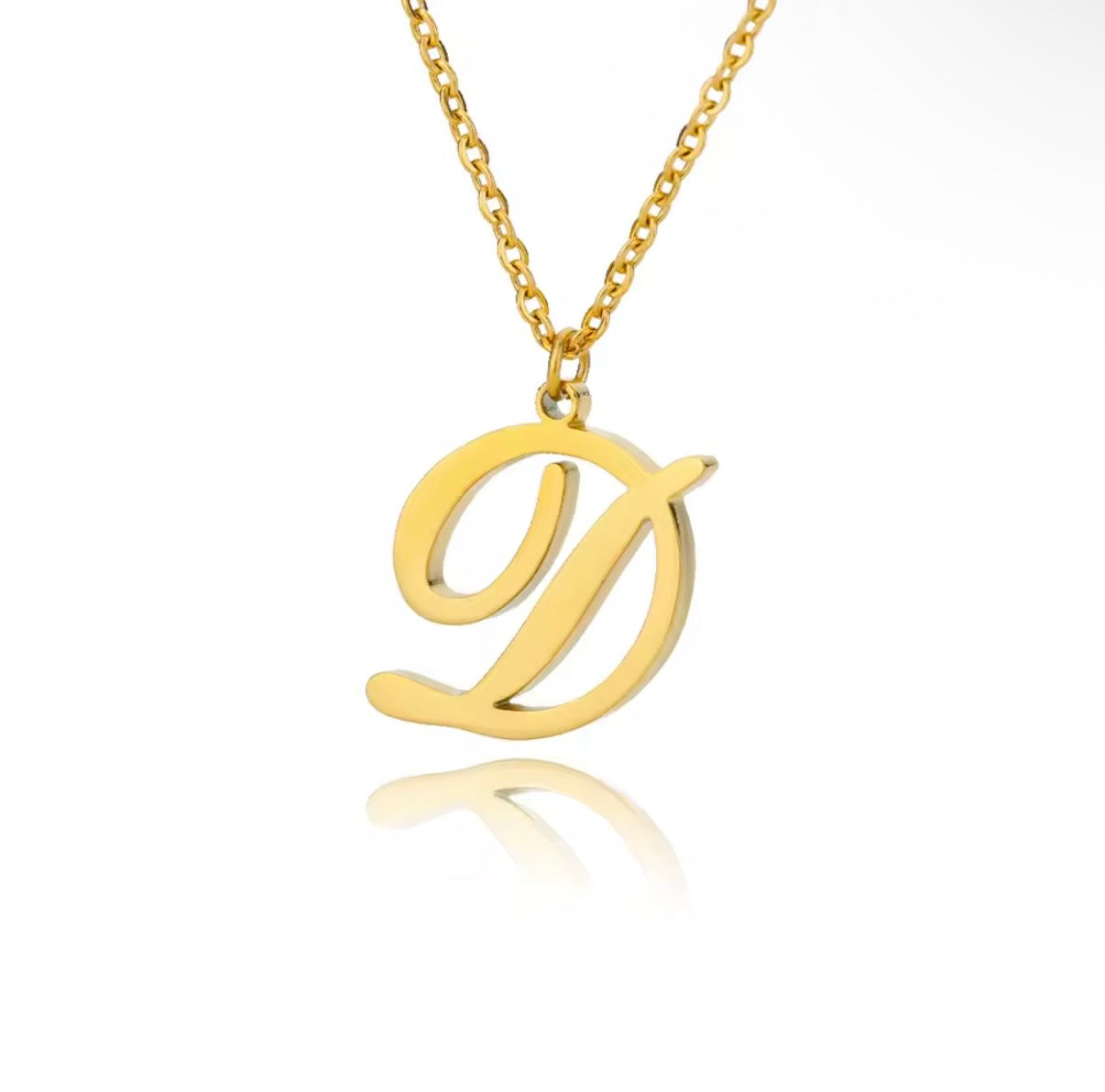 Script Initial Necklace
