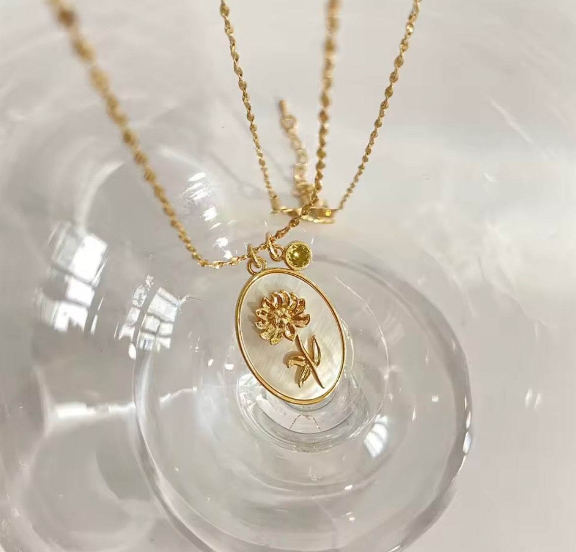 Birth Flower Necklace