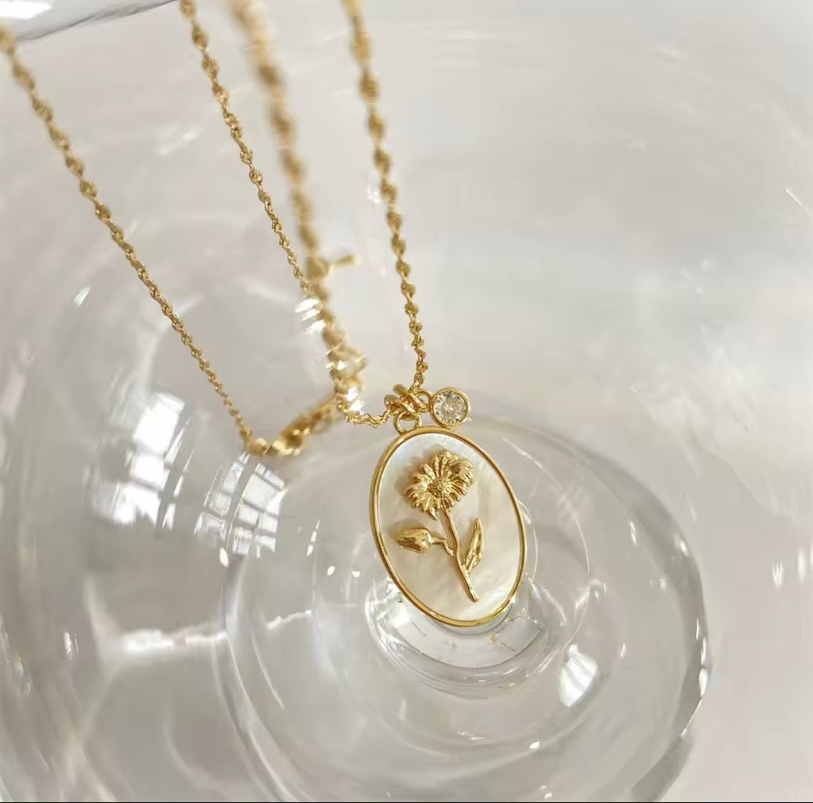 Birth Flower Necklace