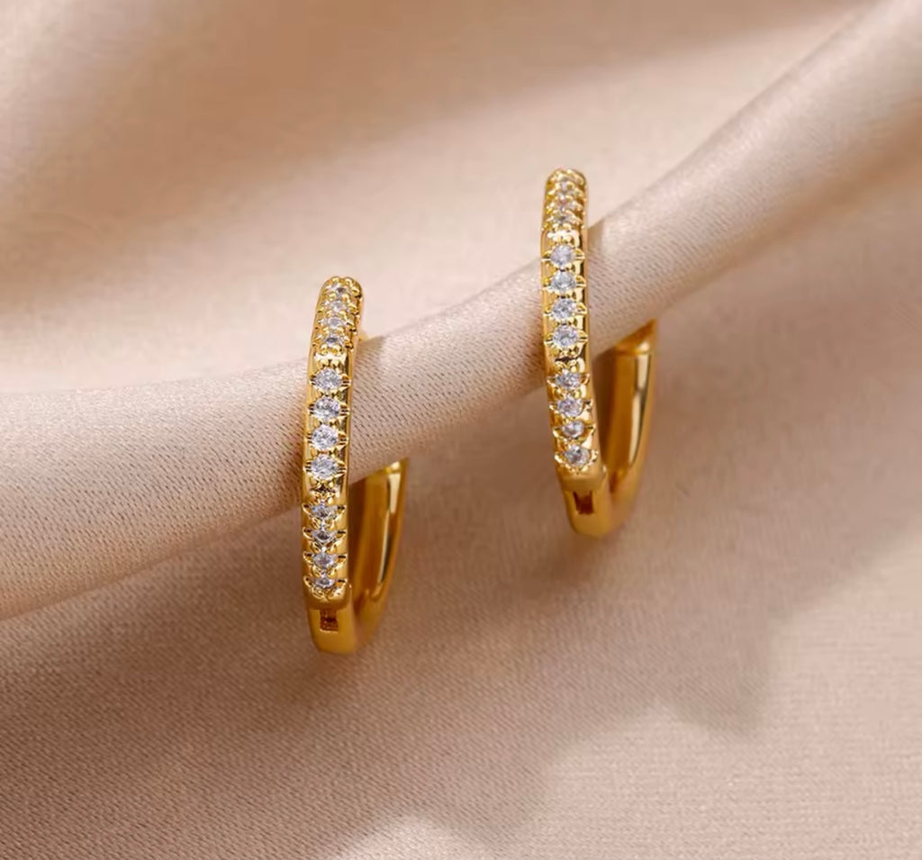 Classic Sparkle Hoops