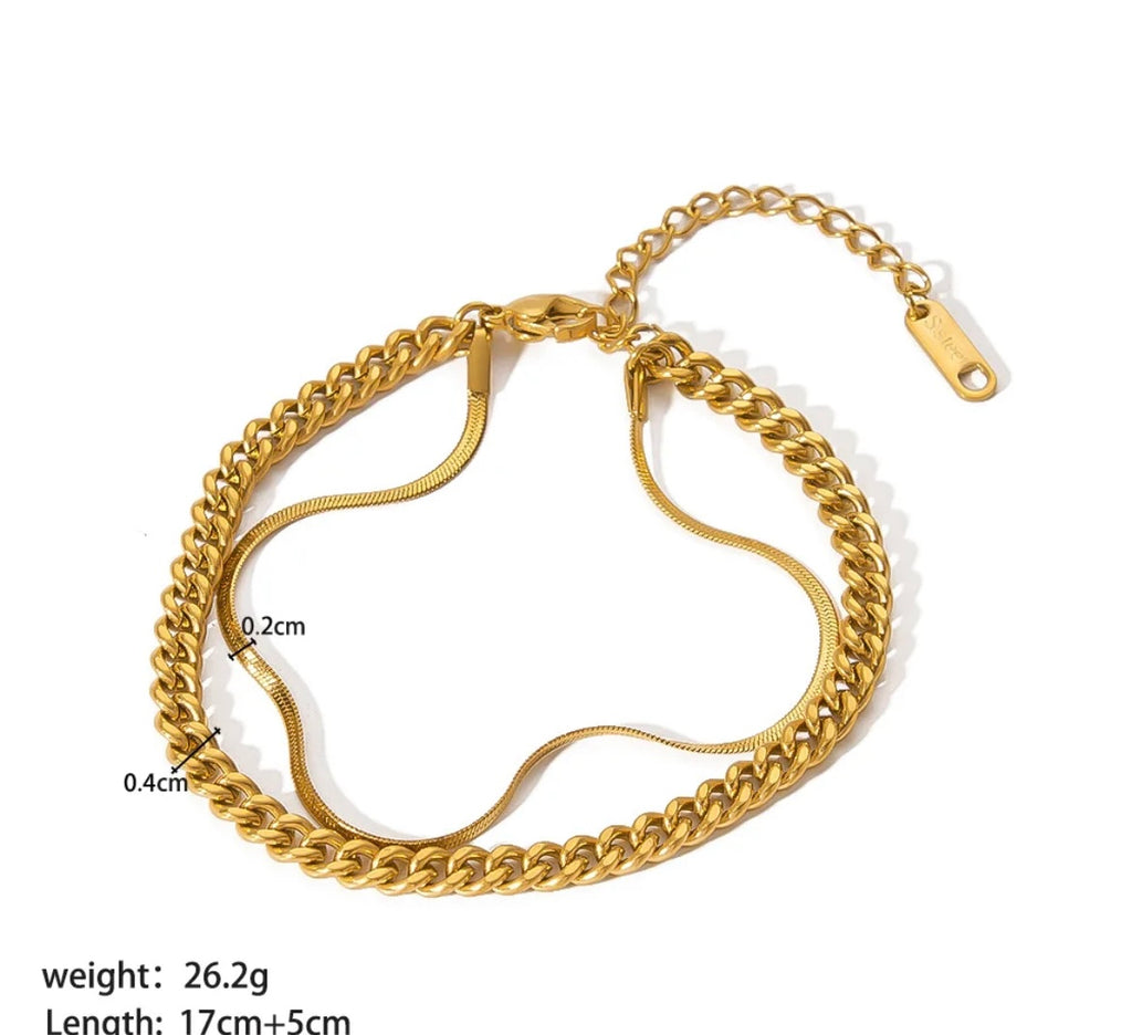 18K Gold Plated Bracelets