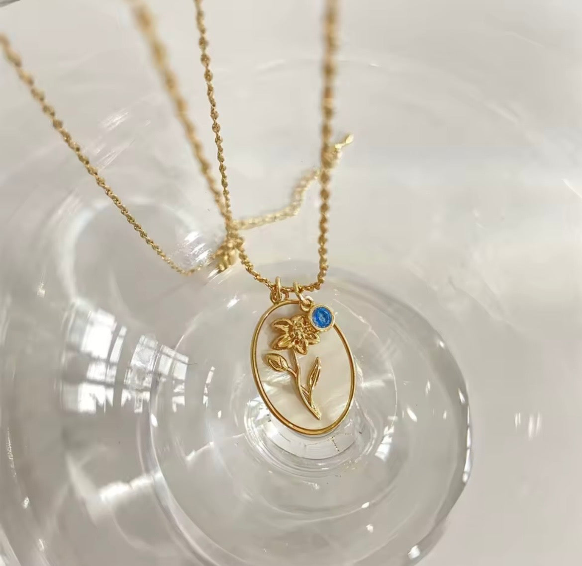 Birth Flower Necklace