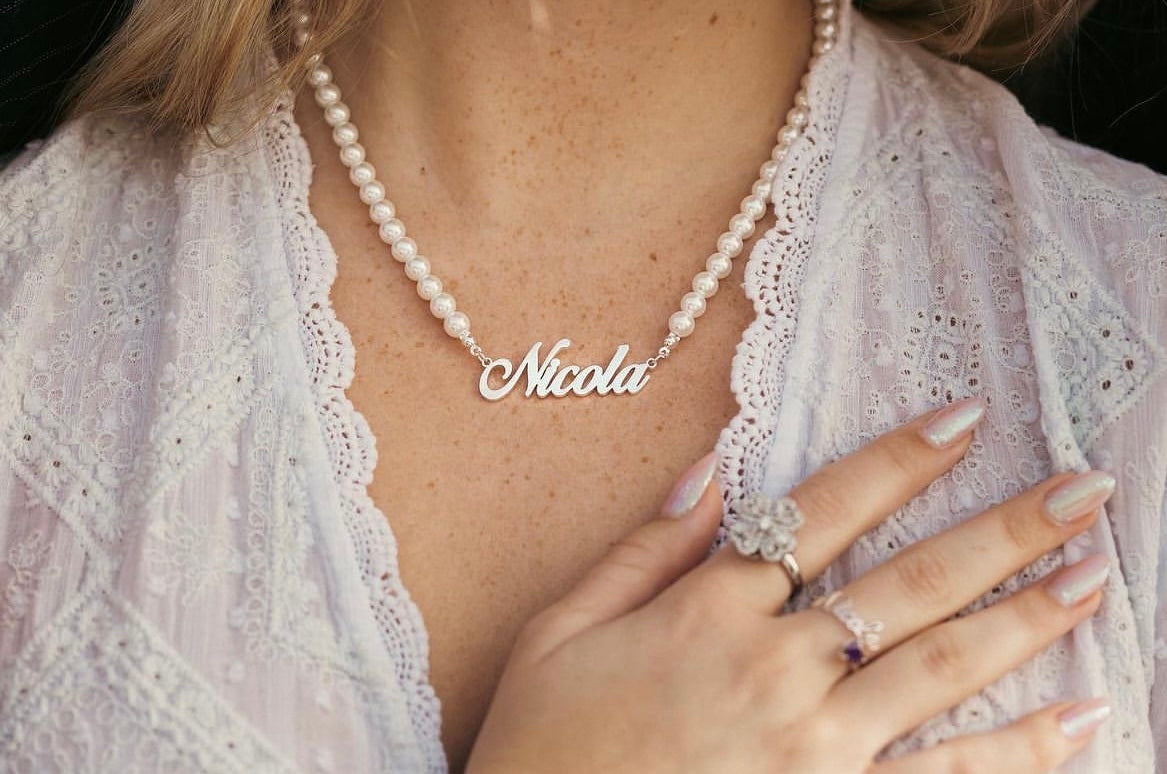 Pearl Name Necklace