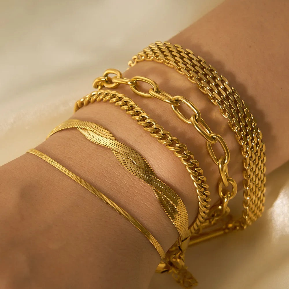 18K Gold Plated Bracelets