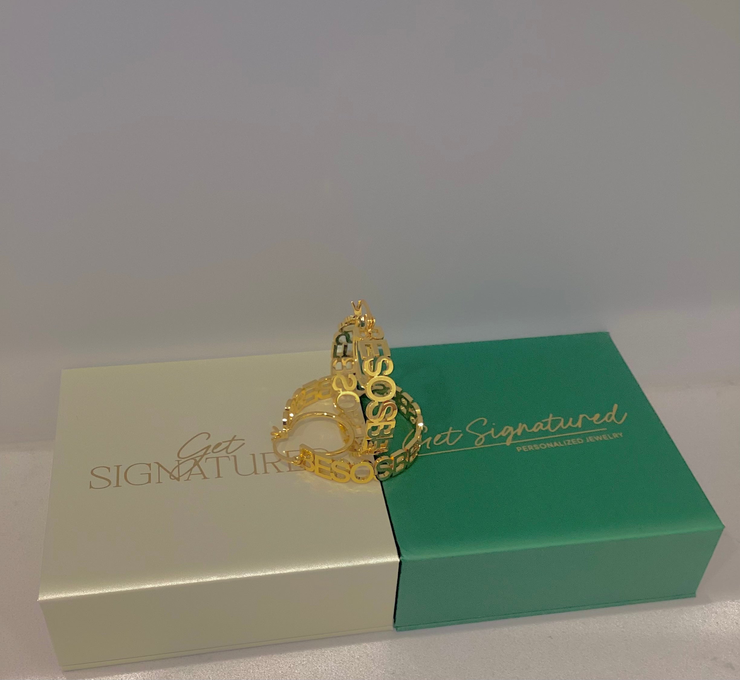 Ready-To-Ship Hoop Name Earrings