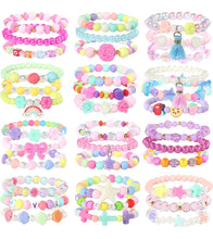 Load image into Gallery viewer, Girl’s Beaded Bracelet Set
