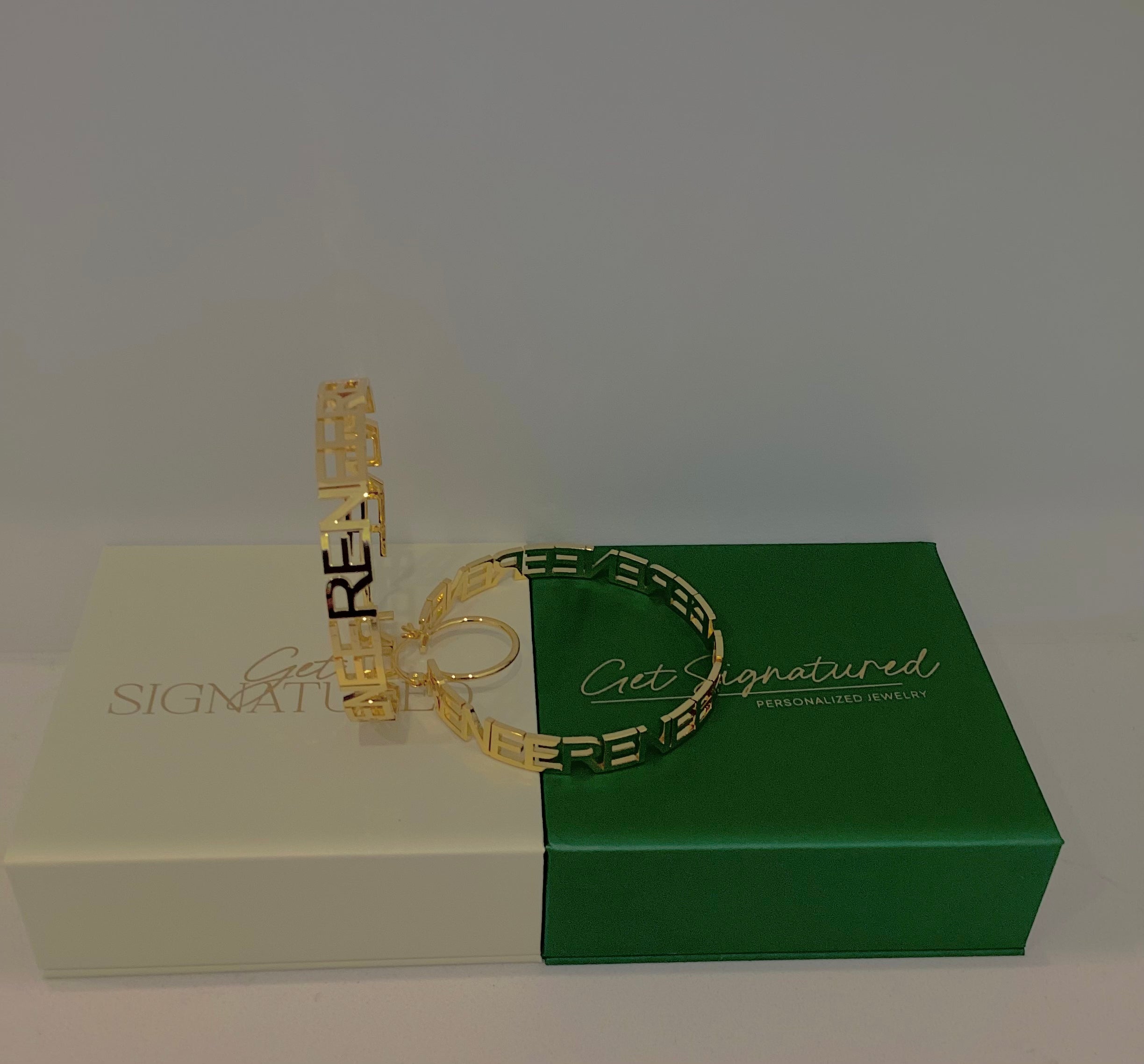 Ready-To-Ship Hoop Name Earrings