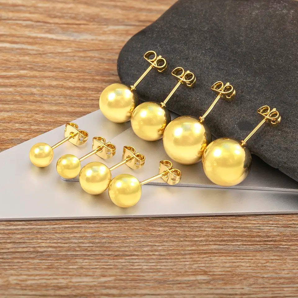 Ball Stud Earrings