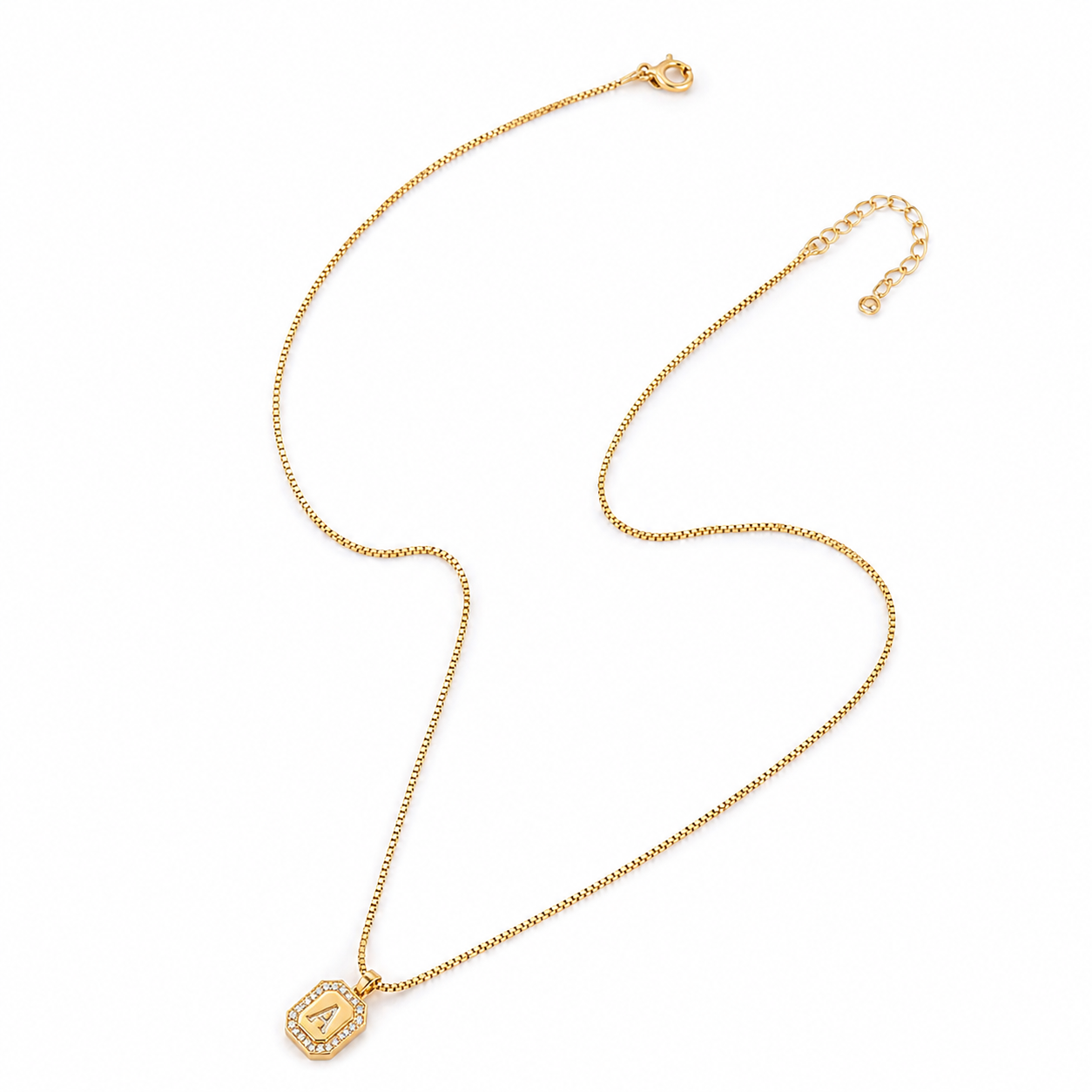 Framed Initial Necklace