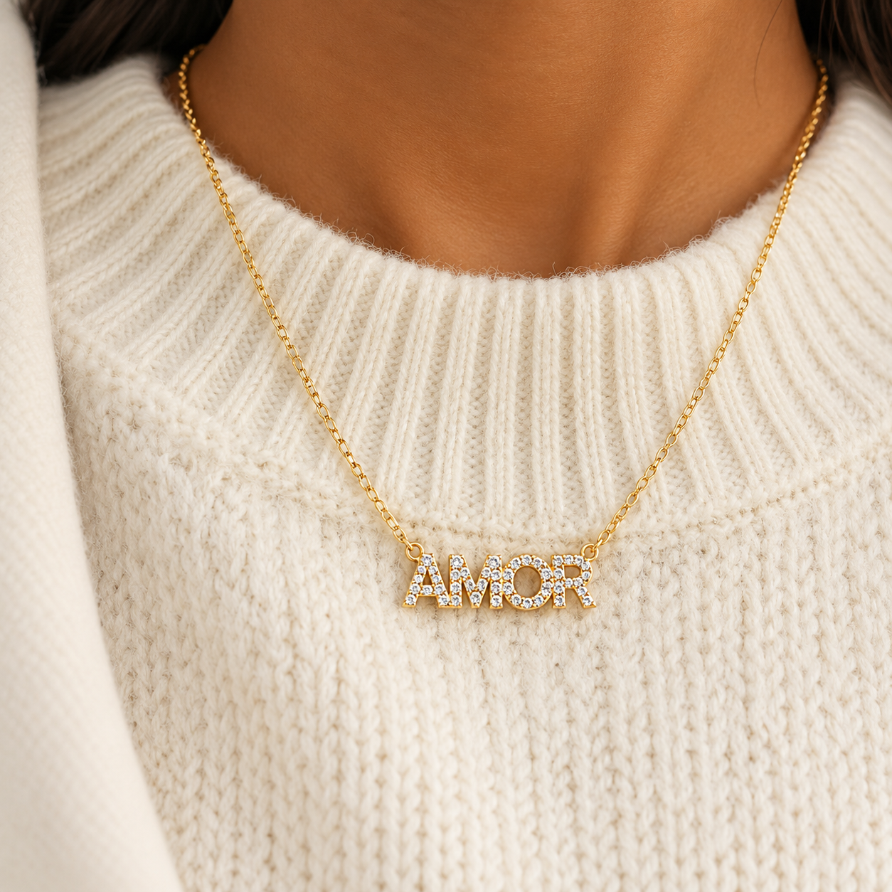 Pave' Name Necklace