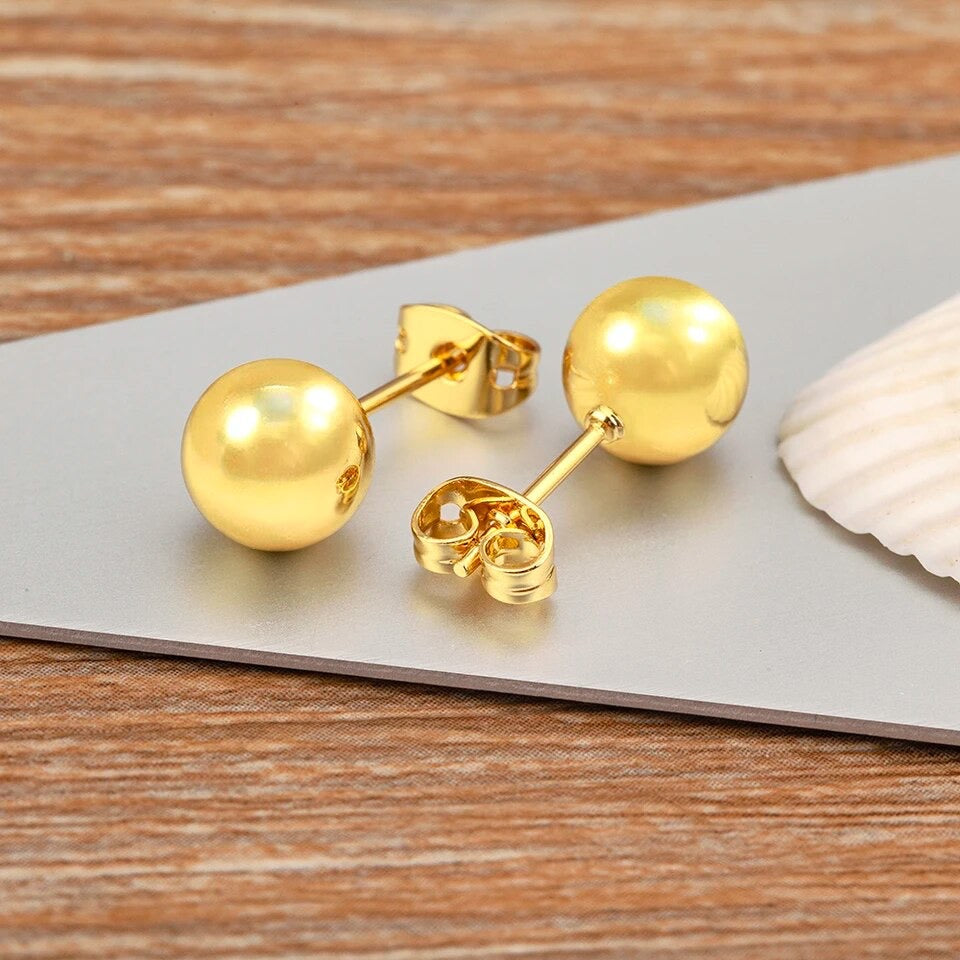 Ball Stud Earrings