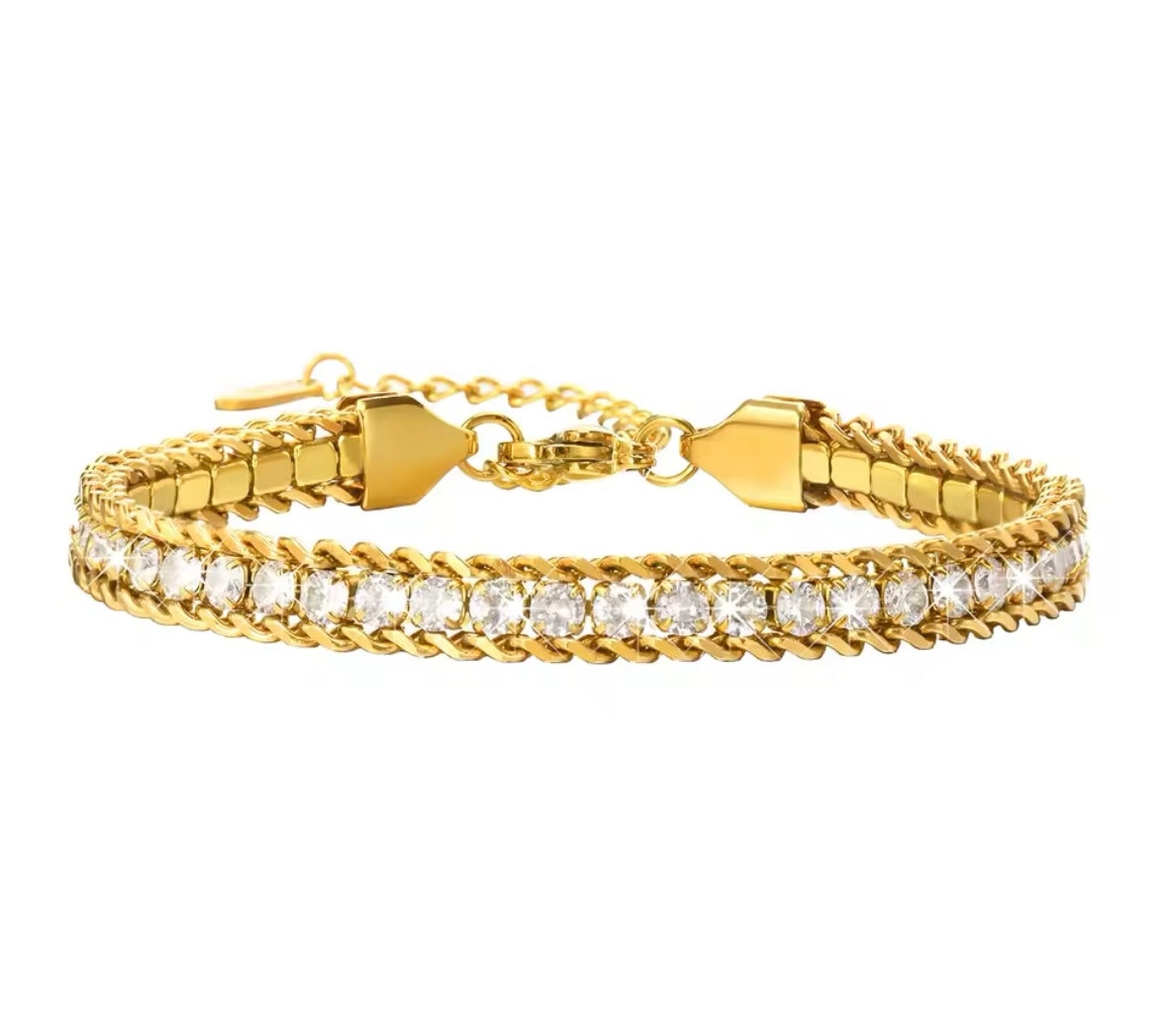 Crystal Chain Bracelet