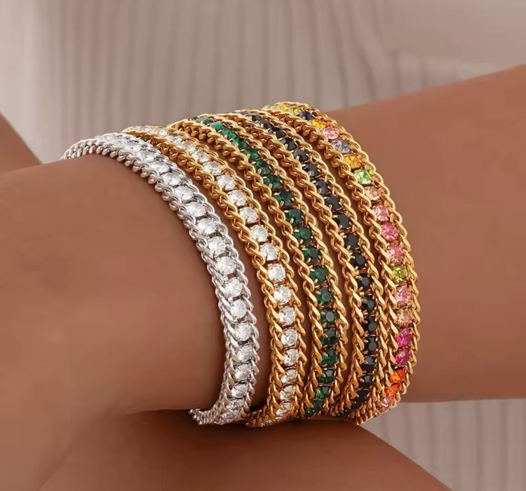 Crystal Chain Bracelet