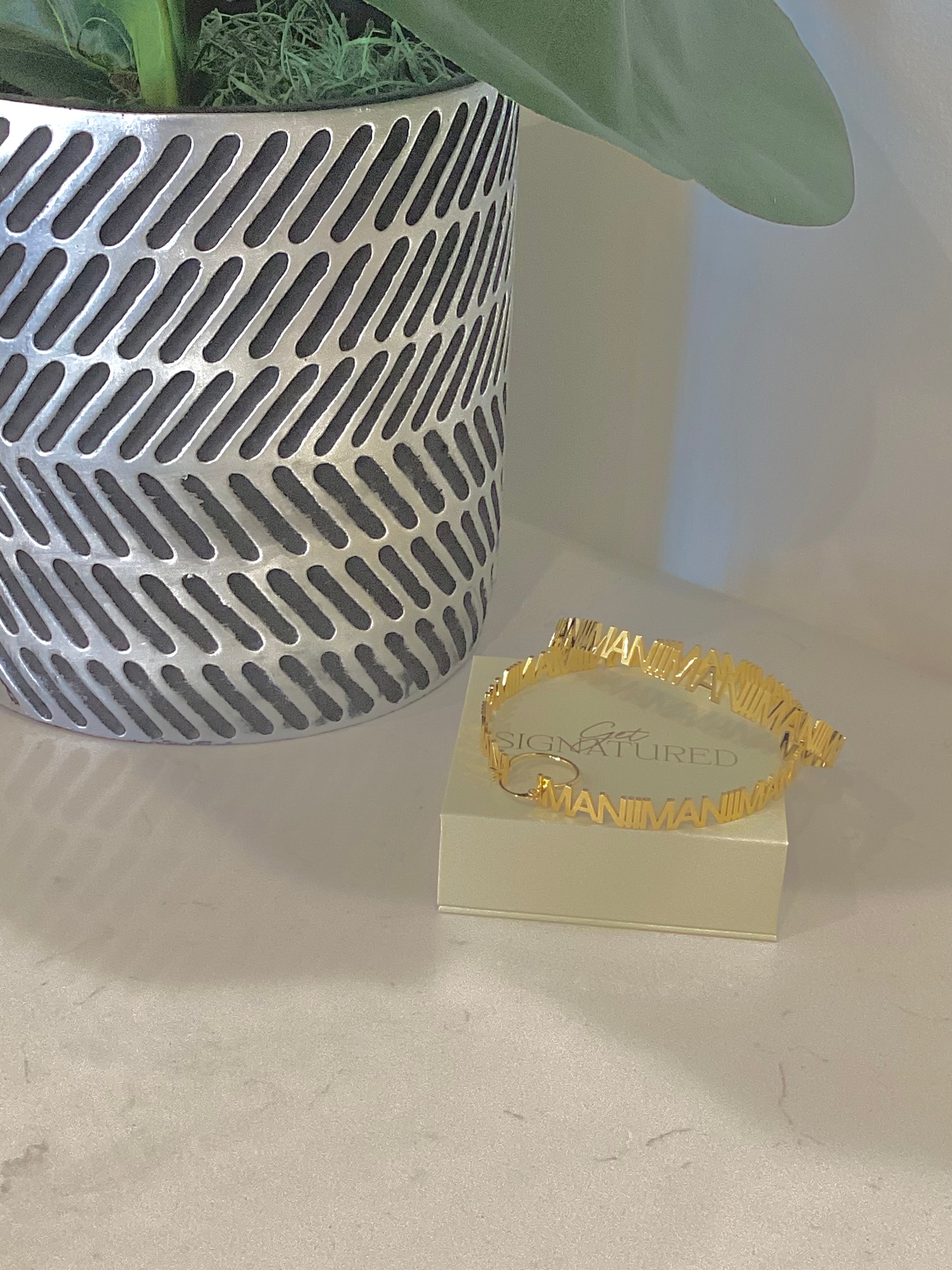 Ready-To-Ship Hoop Name Earrings