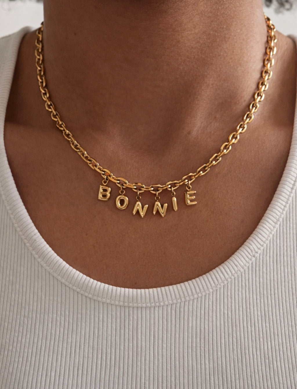 Charm Name Necklace