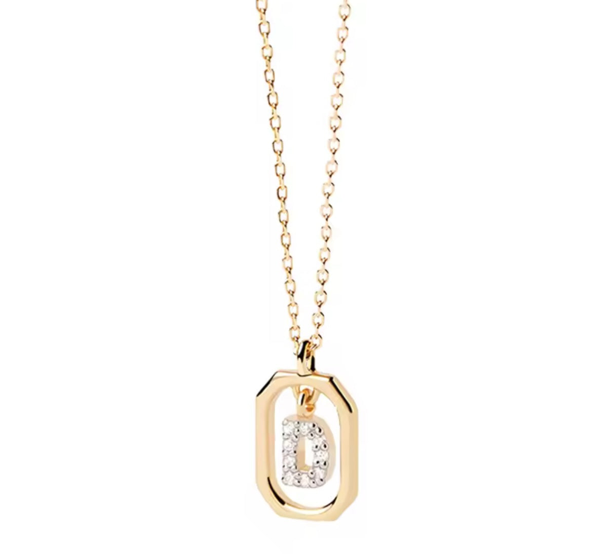Diamond Initial Necklace