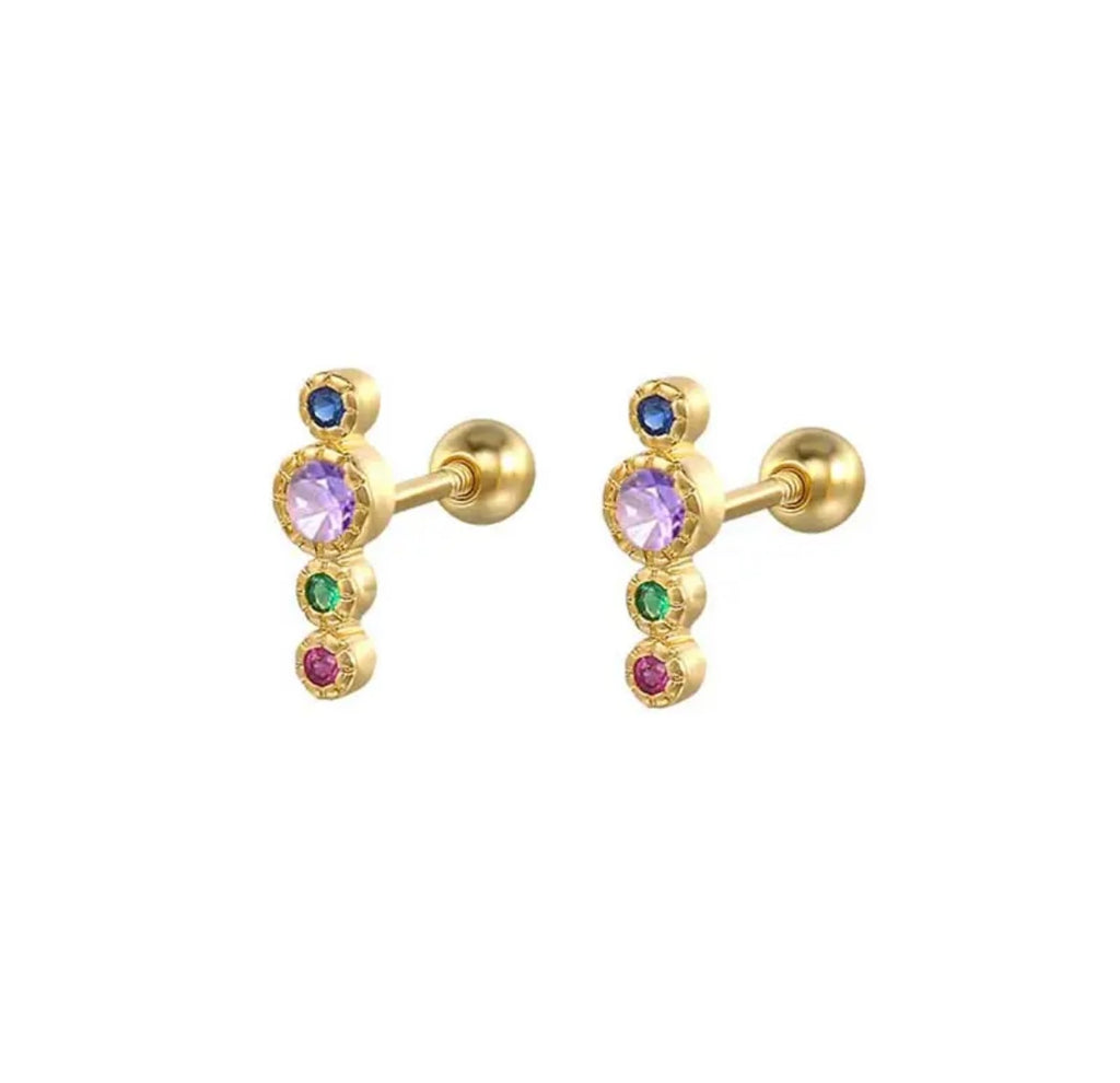 Purple Zircon Studs