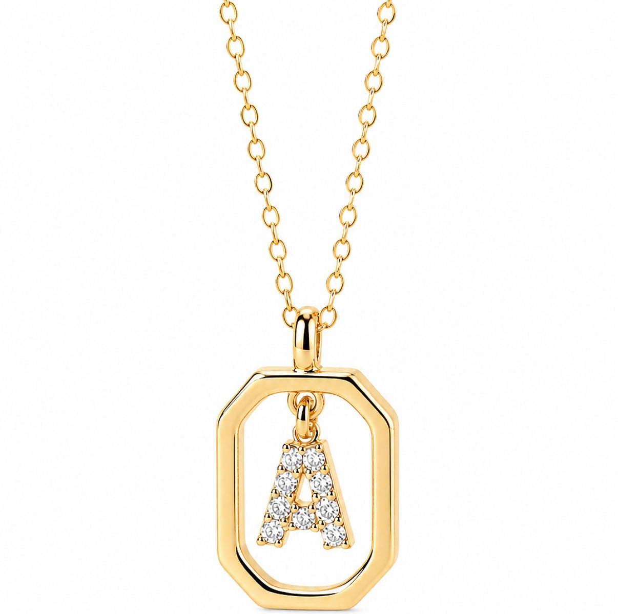 Diamond Initial Necklace