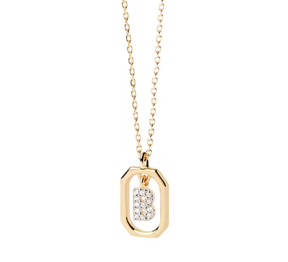 Diamond Initial Necklace