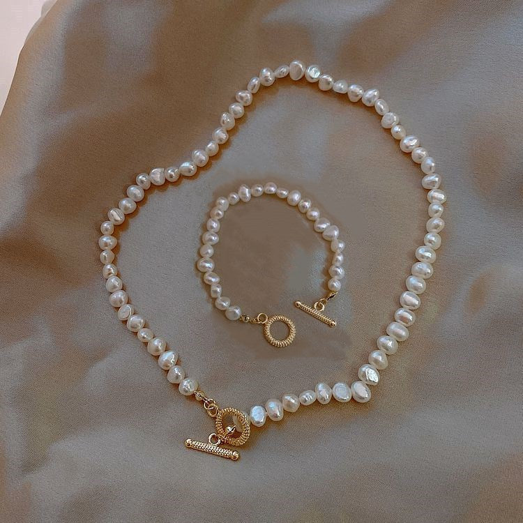 Baroque Pearl Strand Necklace Set