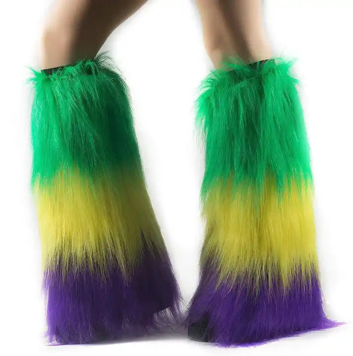 Mardi Gras Leg Warmers