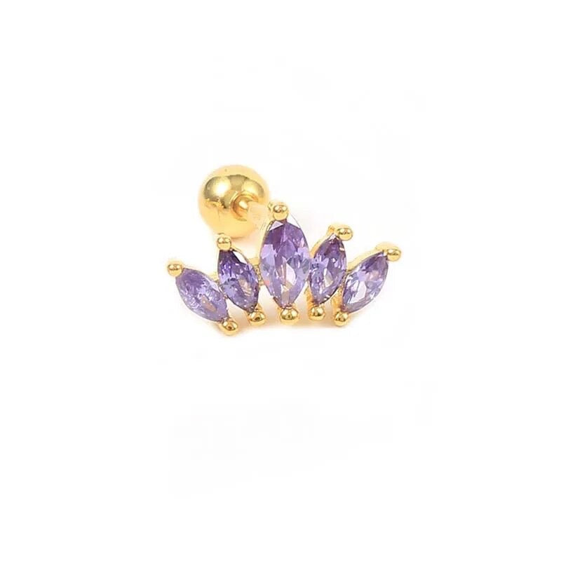 Purple Zircon Studs