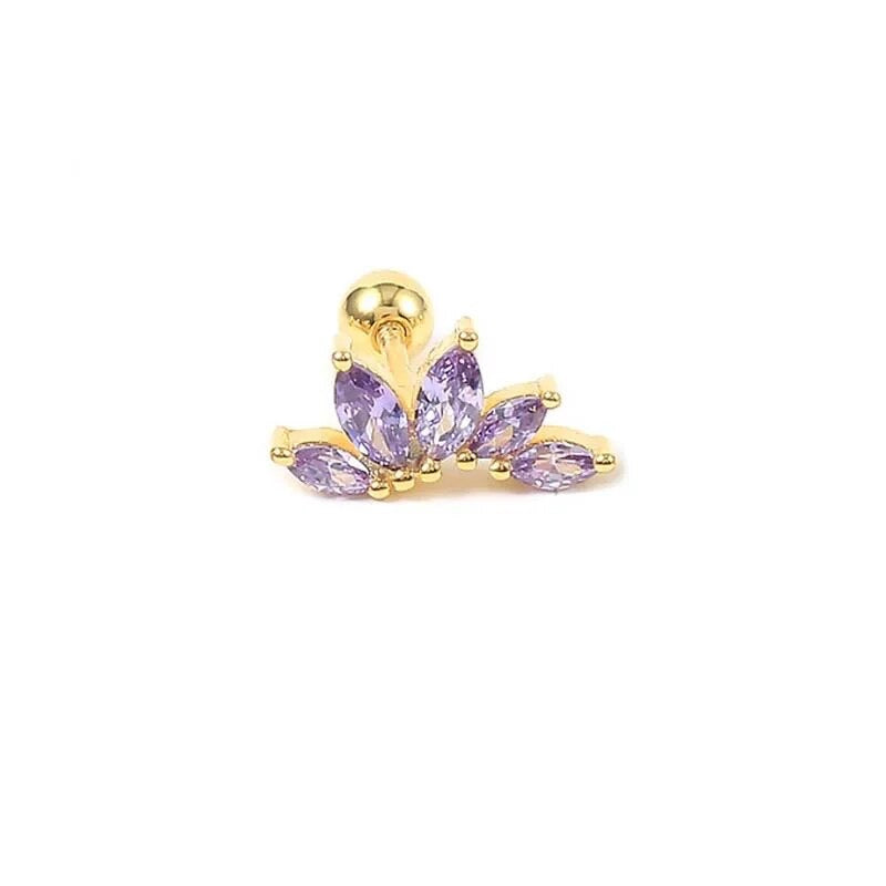 Purple Zircon Studs