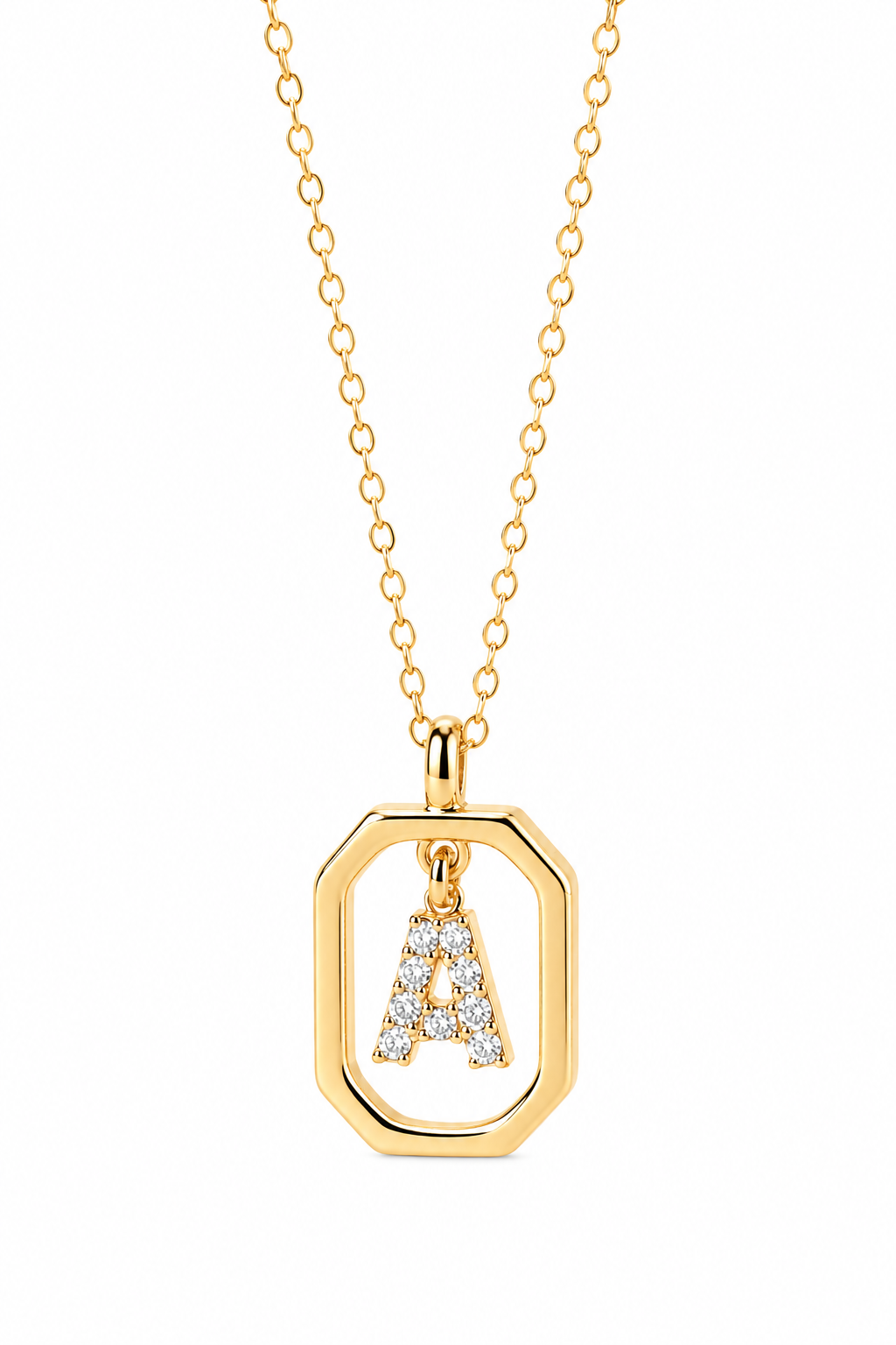 Diamond Initial Necklace