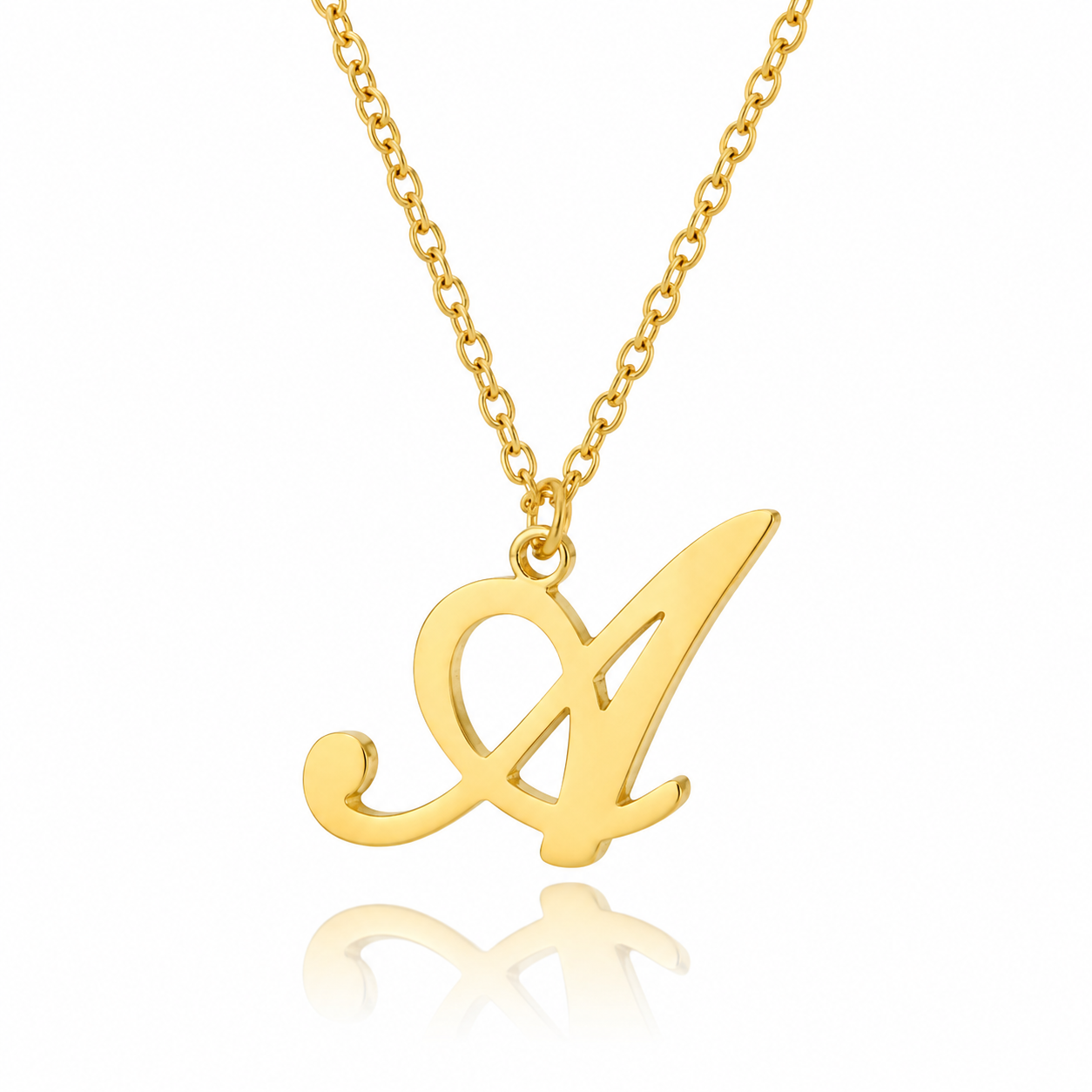 Script Initial Necklace