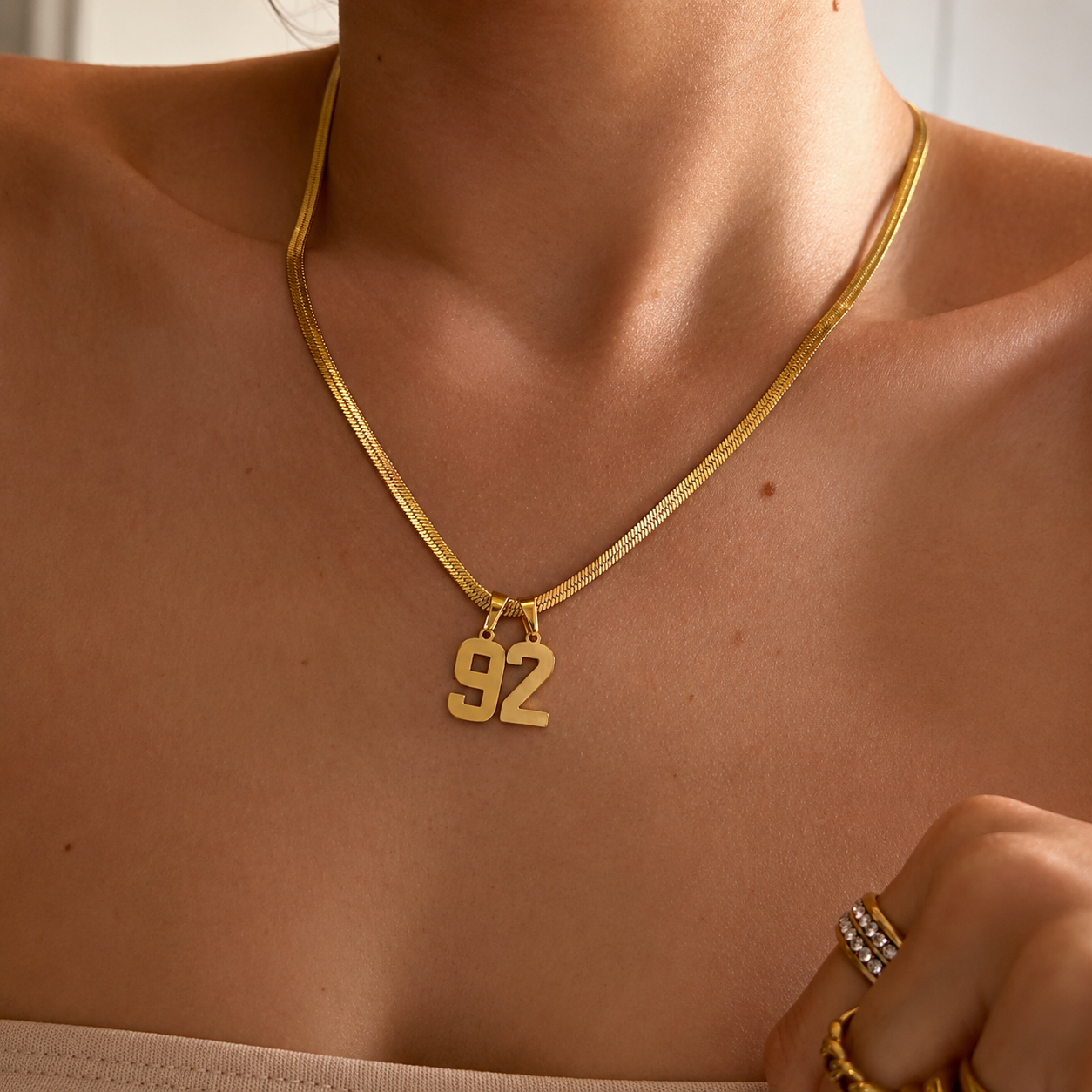 Signature Number Necklace