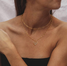Load image into Gallery viewer, Heart Crowned Layered Necklace
