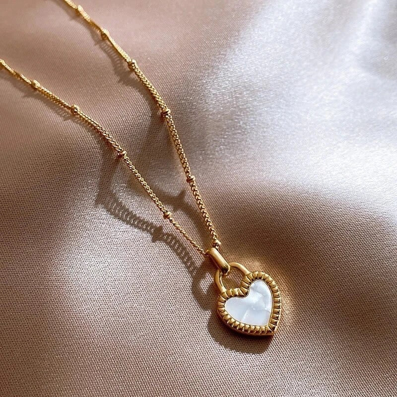 Vintage Double Sided Heart Pendant