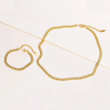 Load image into Gallery viewer, Olive Leaf Necklace Set
