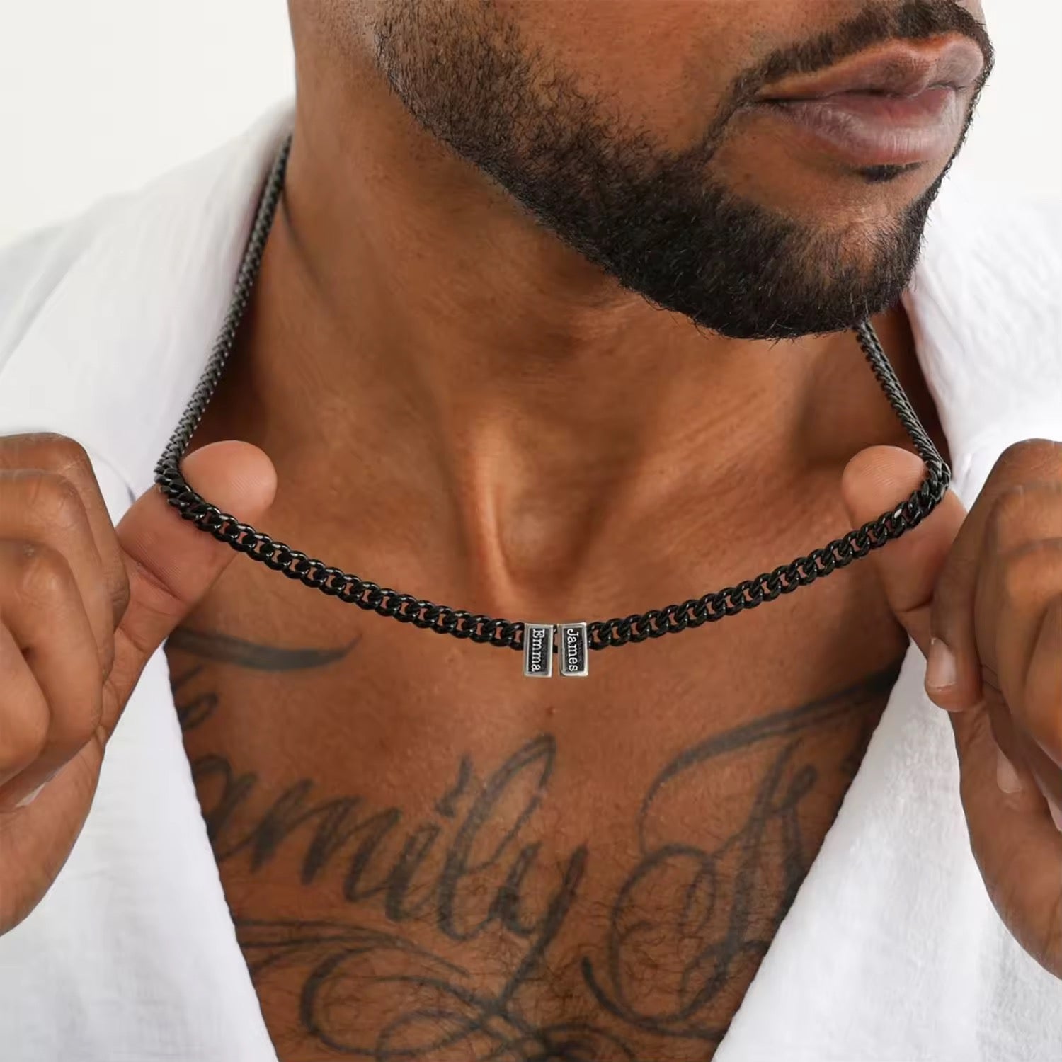 Custom Link Necklace for Dad