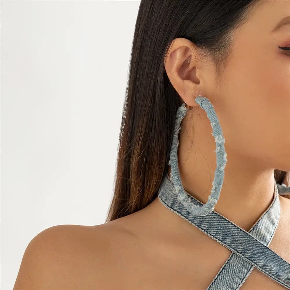 Denim Hoops