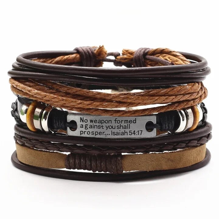 Trust in God Leather Bracelet