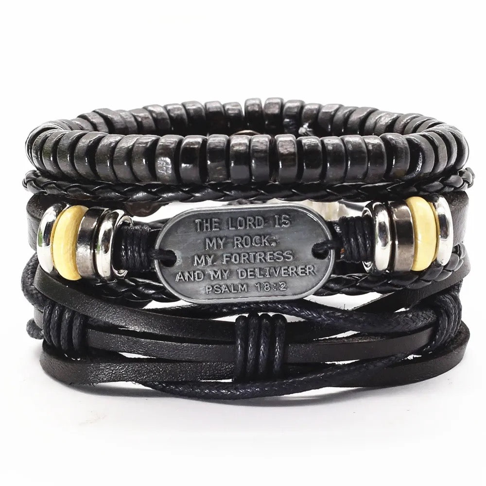 Trust in God Leather Bracelet