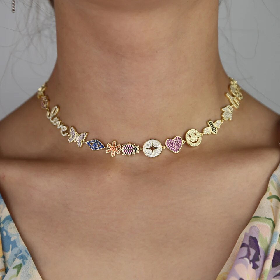 Charm Linked Necklace