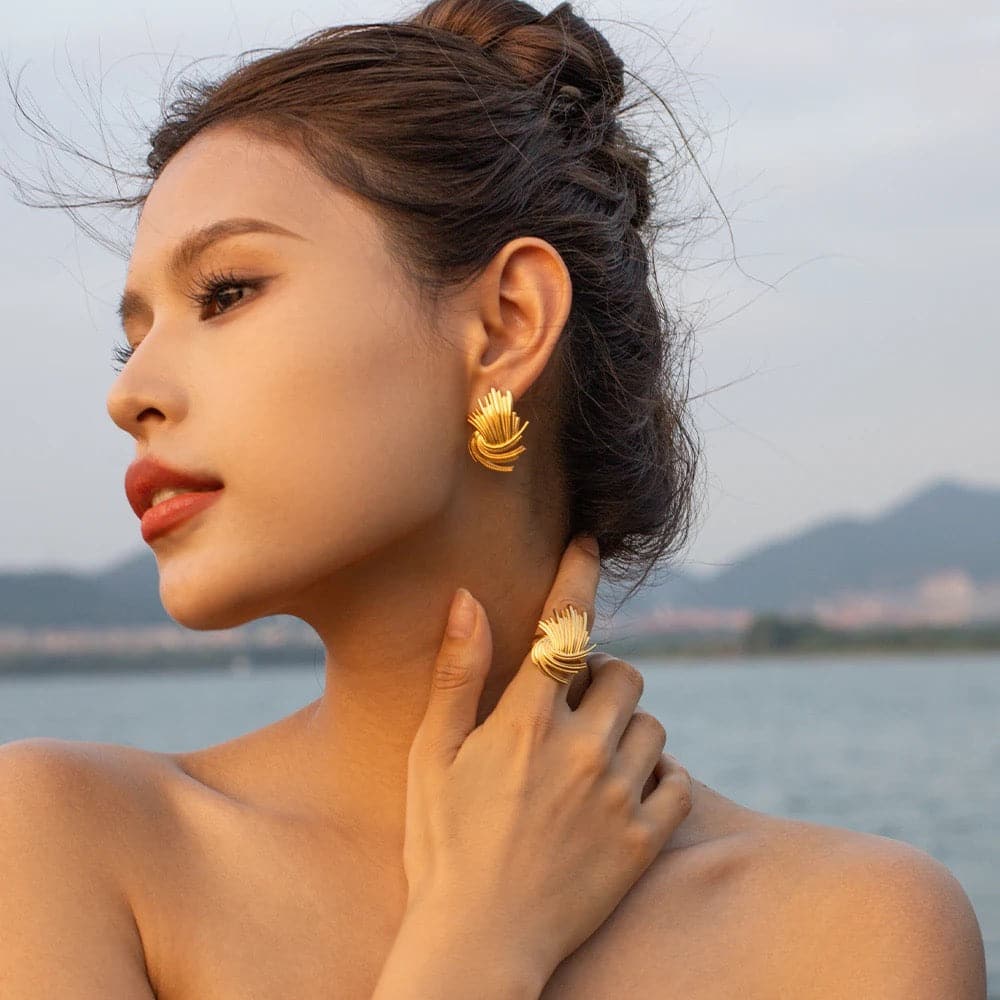 Braided Weave Texture Earring