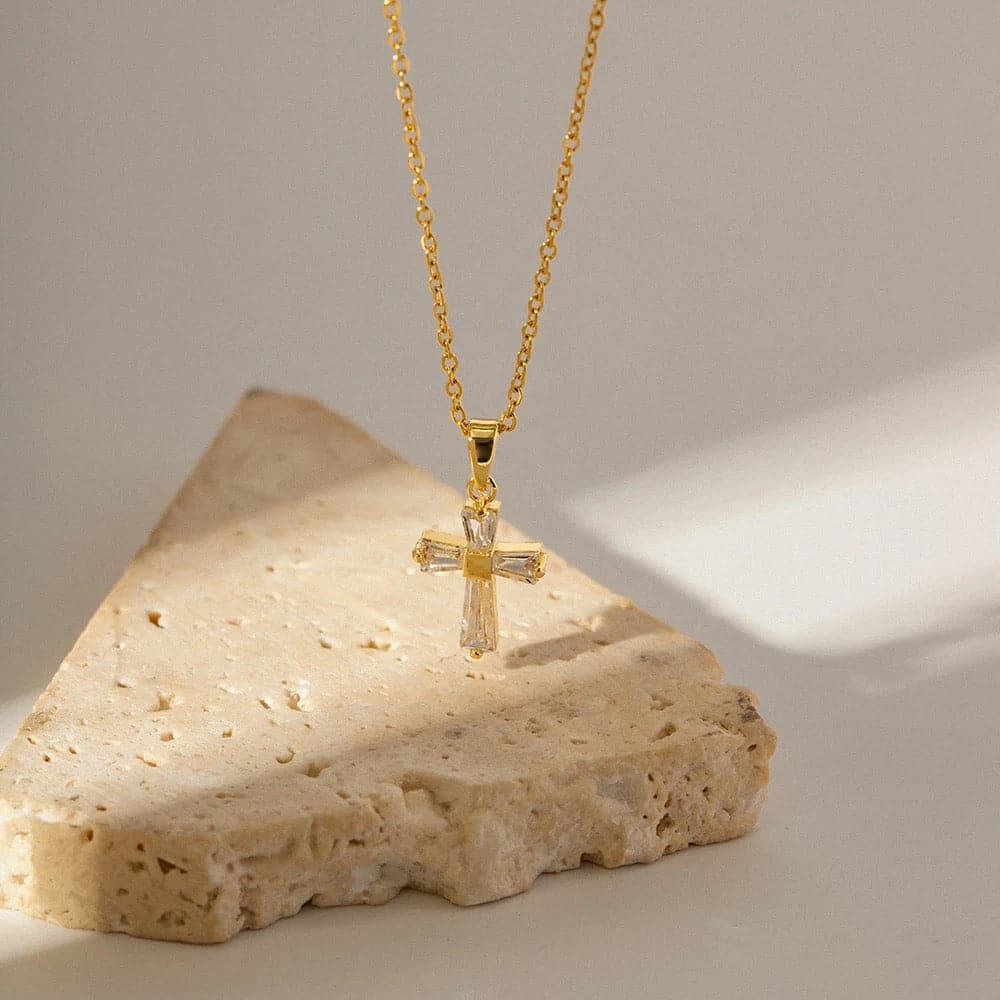 Zircon Cross Pendant