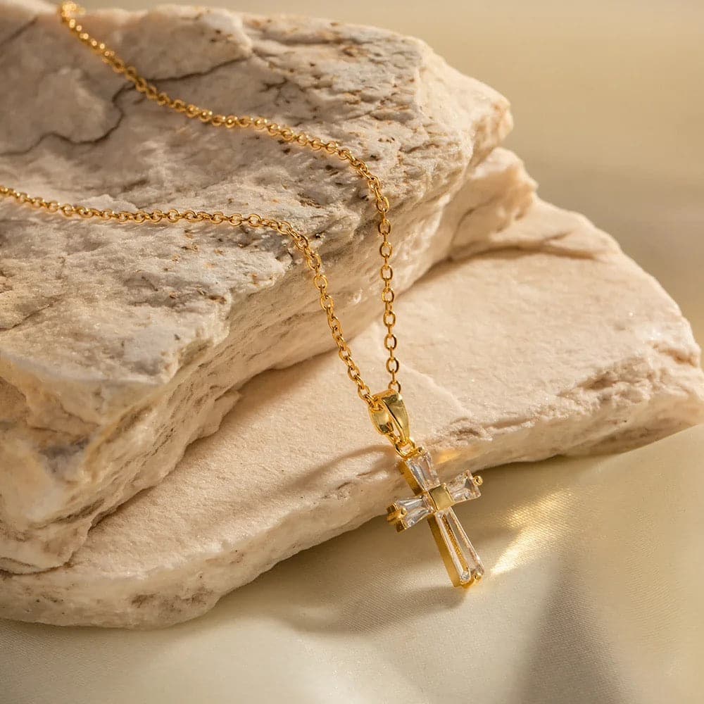 Zircon Cross Pendant