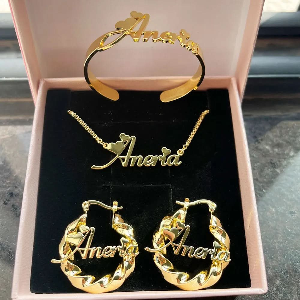 Girls Personalized Jewelry Set