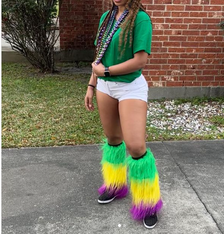 Mardi Gras Leg Warmers