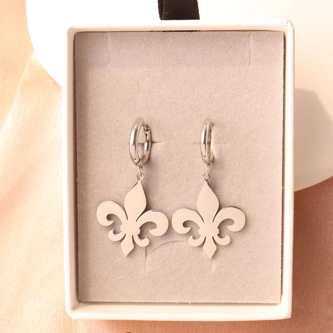 Fleur de lis Drop Earrings
