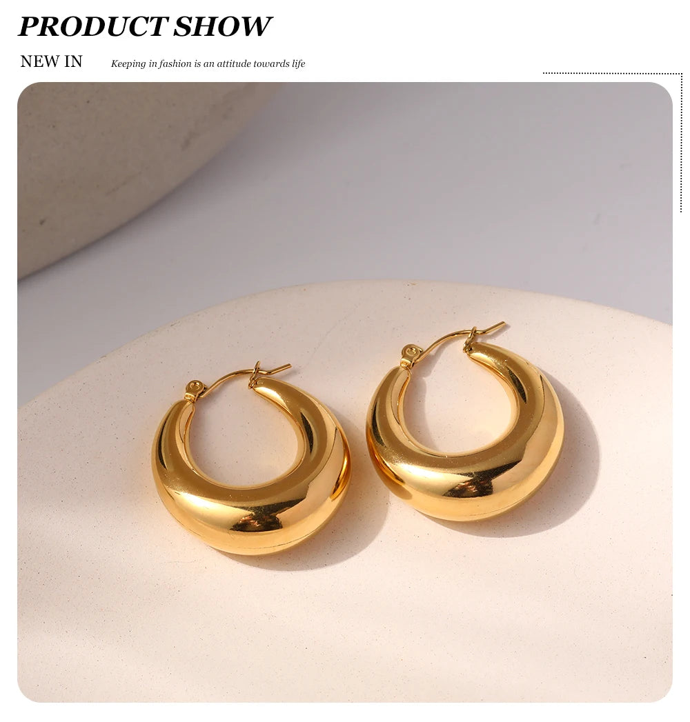 Chunky Hoop Earrings