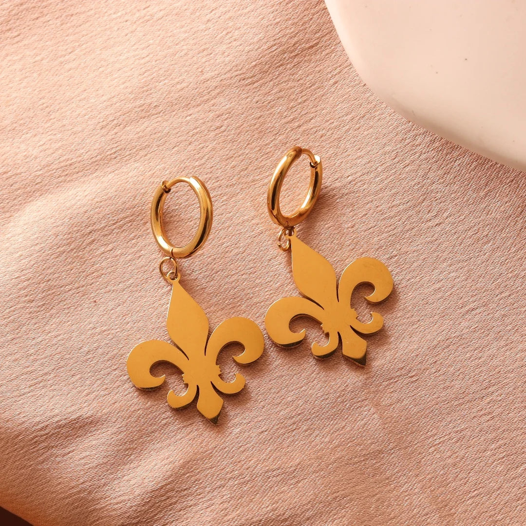 Fleur de lis Drop Earrings
