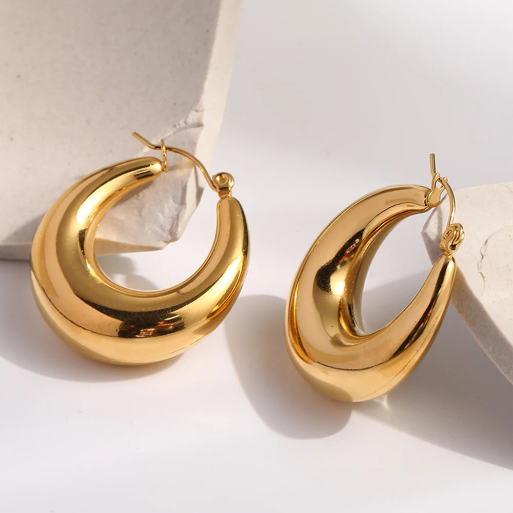 Chunky Hoop Earrings