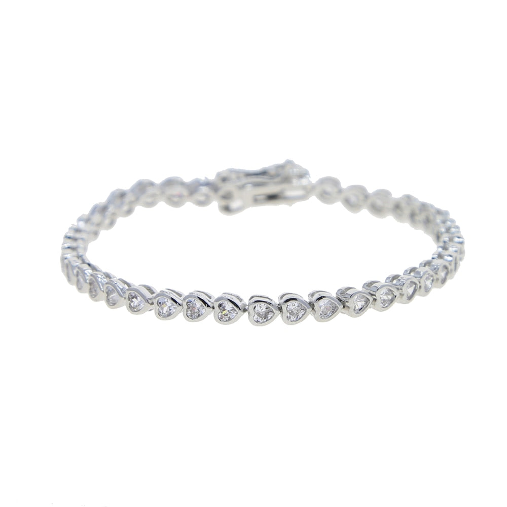 Geometric Bezel CZ  Bracelet