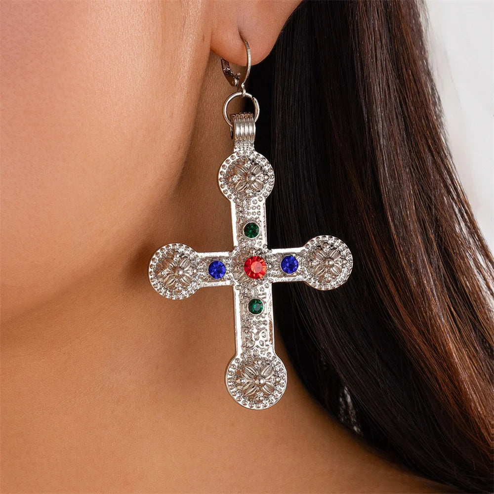 Zircon Cross Pendant Necklace